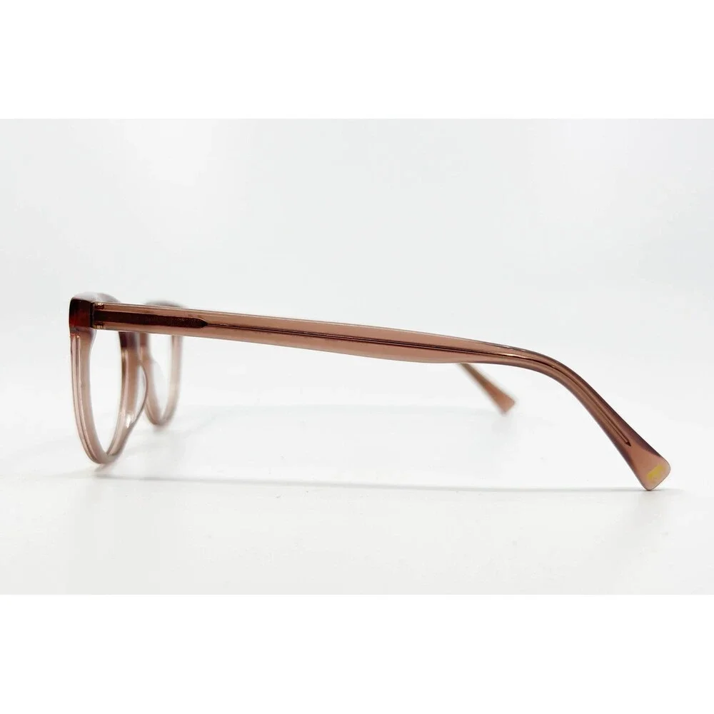 Elton John Eyewear Eyeglasses Womens Brown Round Frame 51-18-140